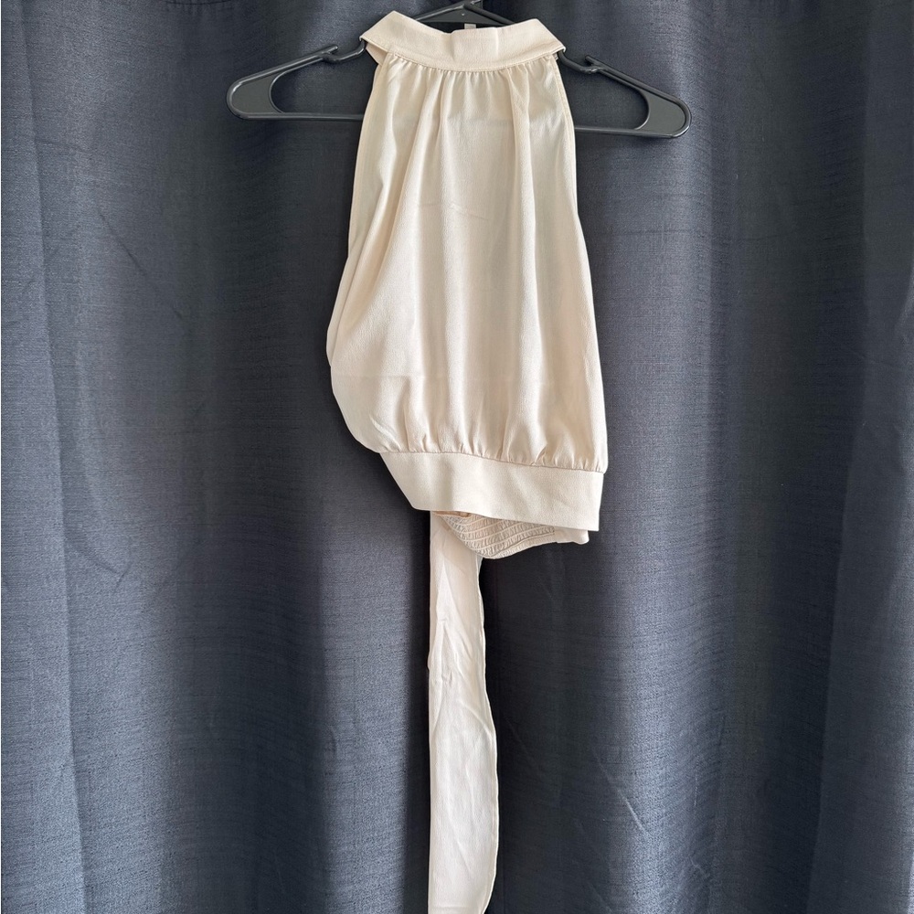 Express Cream Sleeveless Top